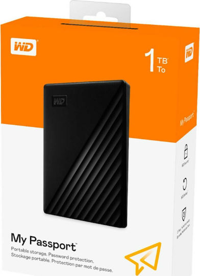 Western Digital My Passport (2019) USB 3.2 Външен HDD 2TB 2.5" Черен