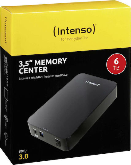 Intenso Memory Center USB 3.0 External 3.5" HDD 6TB Black