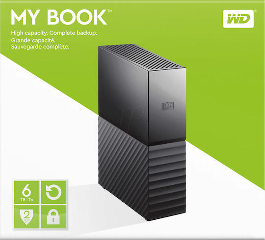 Western Digital My Book USB 3.0 External 3.5" HDD 6TB Black