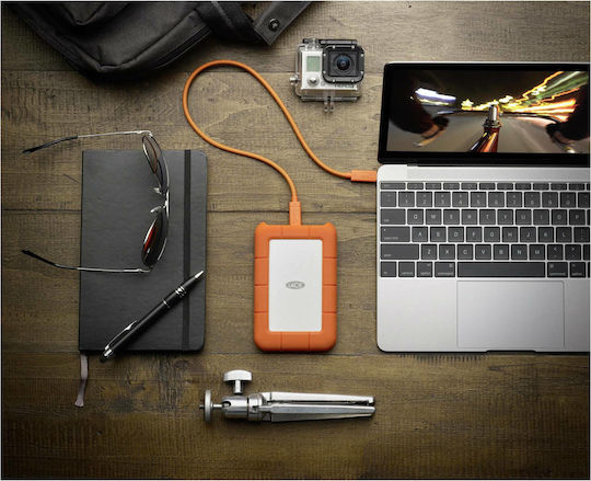 Lacie Rugged USB-C USB 3.1 / USB-C Εξωτερικός HDD 5TB 3.5" Κίτρινο