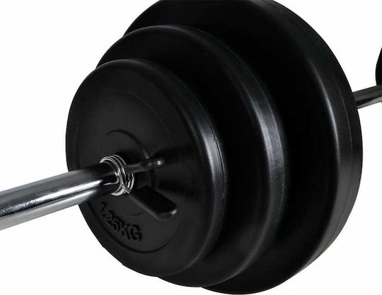 vidaXL Multifunktionales Trainingsgerät mit Gewichten 27.5kg mit Langhantel und Kurzhantel Set 30,5kg