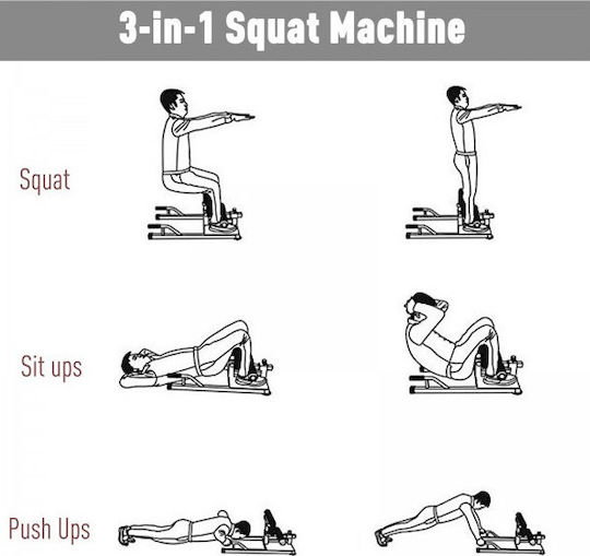 HomCom Sissy Squat Multi-Gym without Weights