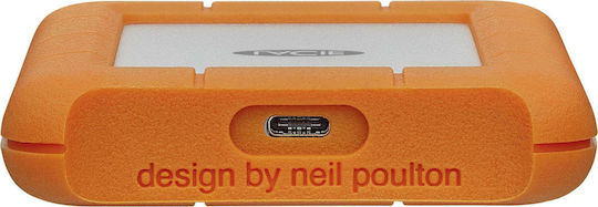 Lacie Rugged USB-C USB 3.1 External 3.5" HDD 1TB Orange