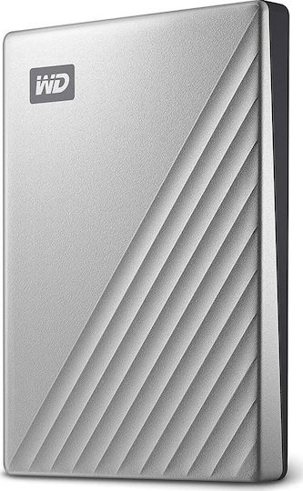 Western Digital My Passport Ultra USB-C Hard Disk Extern HDD 1TB 2.5" Argintiu