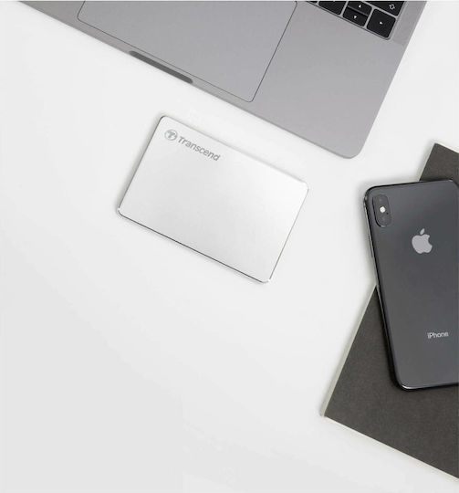 Transcend StoreJet 25C3S USB-C Externe HDD 2TB 2.5" Silber