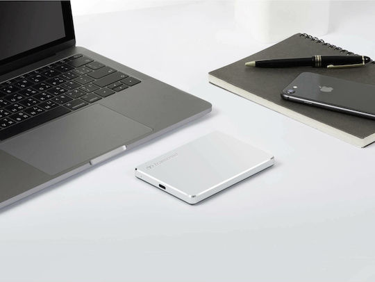 Transcend StoreJet 25C3S USB-C Externe HDD 2TB 2.5" Silber