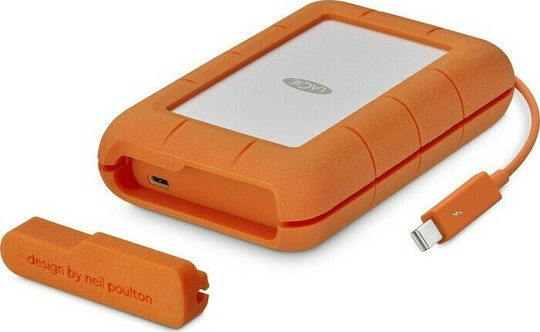 Lacie Rugged Secure USB 3.1 / USB-C Външен HDD 2000ГБ 2.5" Оранжев