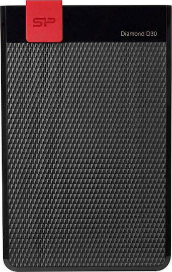 Silicon Power Diamond D30 D3S USB 3.1 External 2.5" HDD 2TB Black