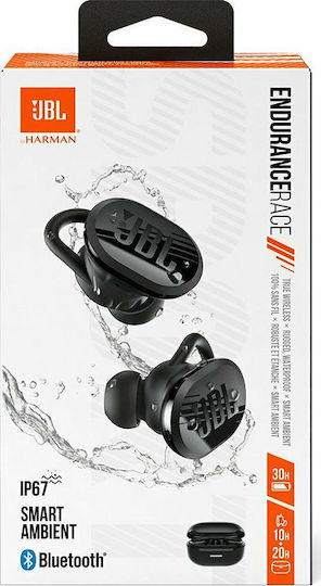 JBL Endurance Race In-Ear Bluetooth-Freisprecheinrichtung Kopfhörer mit Schweißresistenz und Ladeetui Schwarz