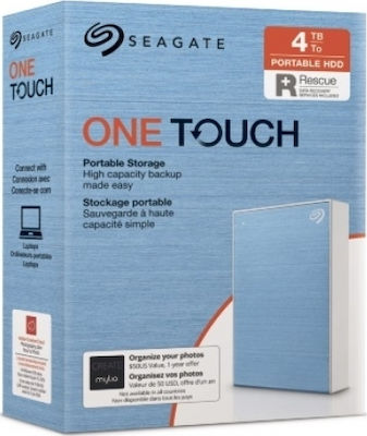 Seagate One Touch USB 3.1 Externe HDD 4TB 3.5" Blau