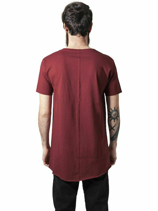 Urban Classics TB1226 T-shirt Bărbătesc cu Mânecă Scurtă Burgundy