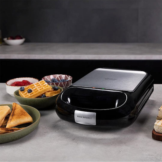 Cecotec Rock´n Toast Family Sandwichmaker mit Abnehmbaren Platten für for 4 Sandwiches Sandwiches 1500W Schwarz