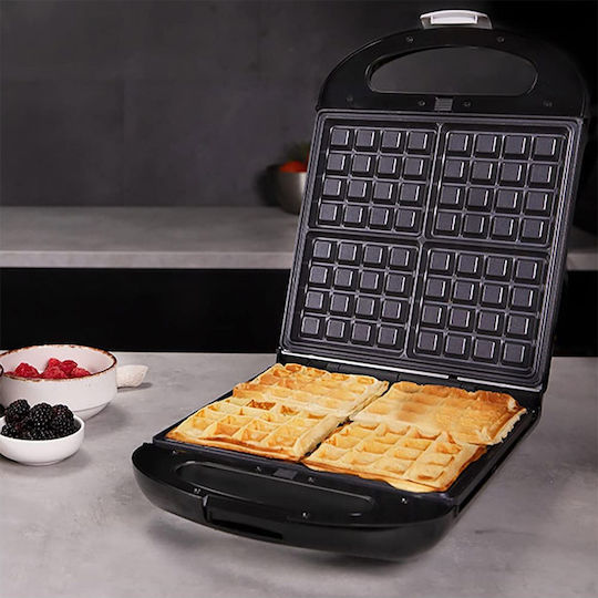 Cecotec Rock´n Toast Family Sandwichmaker mit Abnehmbaren Platten für for 4 Sandwiches Sandwiches 1500W Schwarz
