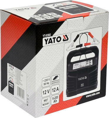 Yato Φορτιστής Μπαταρίας Αυτοκινήτου YT-8302 12V 200A