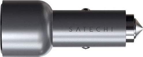 Satechi Satechi 40W Handy-Autoladegerät mit 2xType-C Grau Farbe