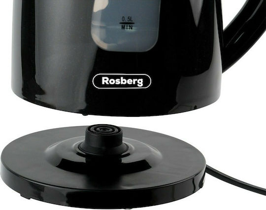 Rosberg R51230B Електрическа Кана 1.7л 2200W Черна