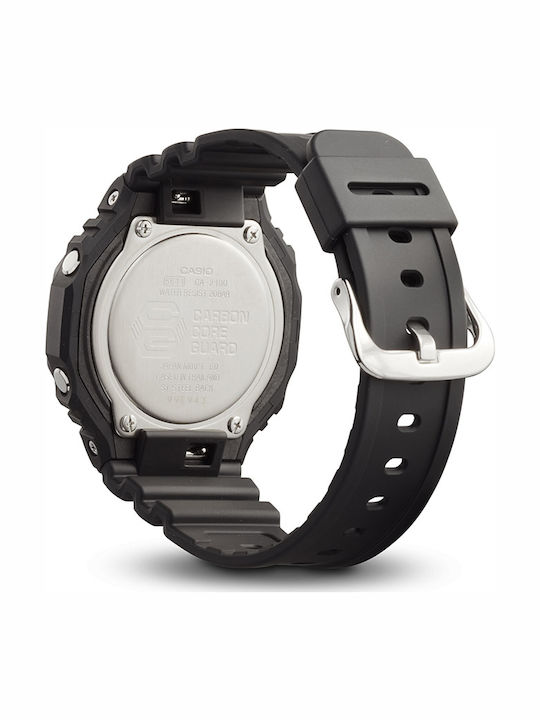 Casio G-Shock Analog/Digital Men's Watch 45.5mm Chronograph Battery with Black Rubber Strap