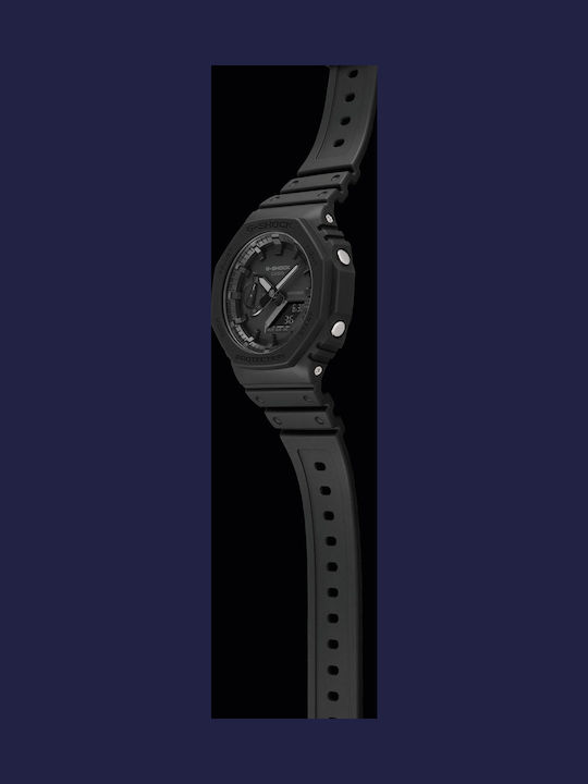 Casio G-Shock Analog/Digital Men's Watch 45.5mm Chronograph Battery with Black Rubber Strap