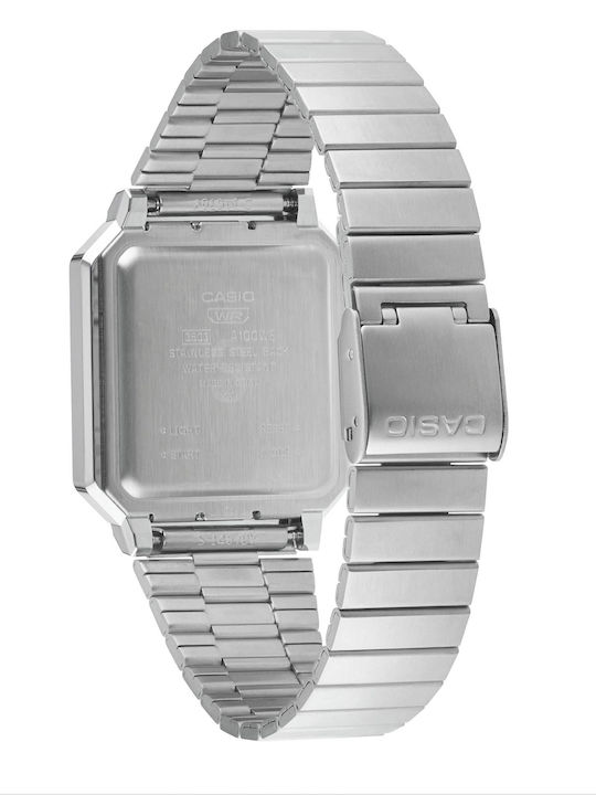 Casio Vintage Edgy Watch Battery with Metal Bracelet