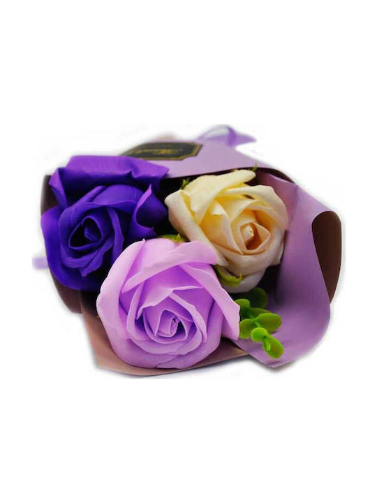 Bouquet of Artificial Flowers Rose LH100348 Purple 17cm 1pcs