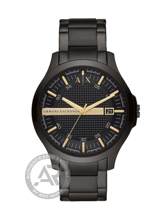 Armani Exchange Connected Hybrid Hampton Ceas Barbati 46mm Baterie Cu Brățară Din Oțel Inoxidabil Neagră