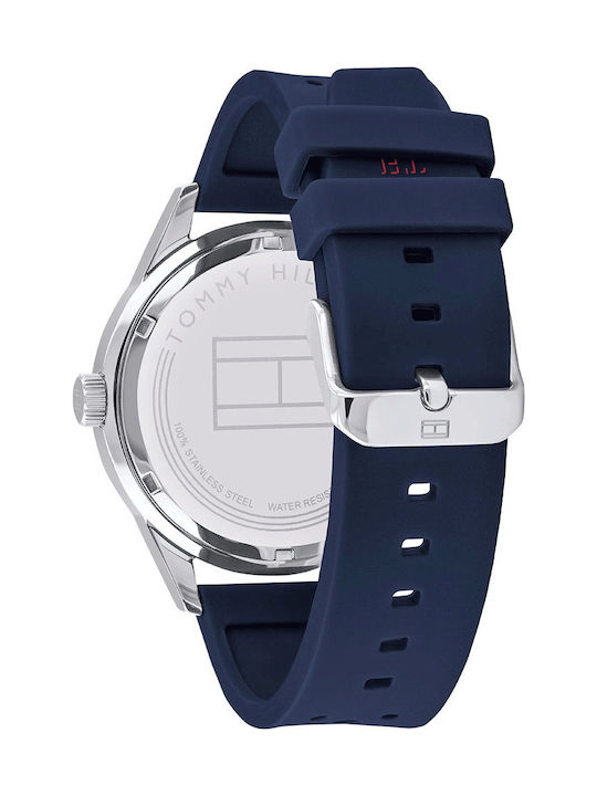 Tommy Hilfiger Austin Women's Watch with Blue Rubber Strap