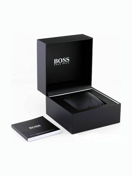 Boss Pilot Men's Watch 44mm Chronograph Battery with Black Metal Bracelet