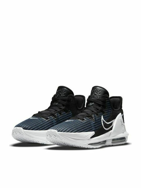 Nike LeBron Witness 6 Ψηλά Μπασκετικά Παπούτσια Black / Dark Obsidian / White