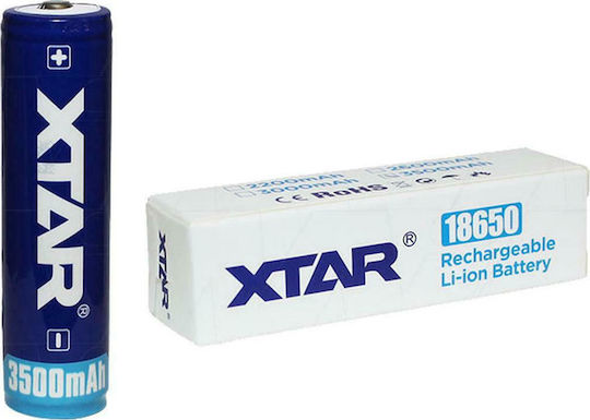 XTAR Επαναφορτιζόμενη Μπαταρία 18650 Li-ion 3500mAh 3.7V 1τμχ