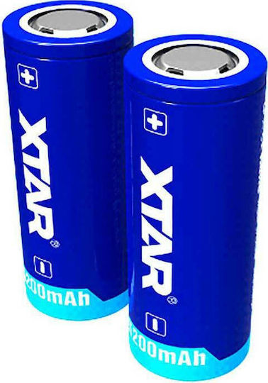 XTAR Επαναφορτιζόμενη Μπαταρία 26650 Li-ion 5200mAh 3.7V 1τμχ