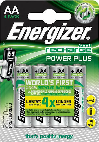 Energizer Power Plus Baterii Reîncărcabile AA Ni-MH 2000mAh 1.2V 4buc