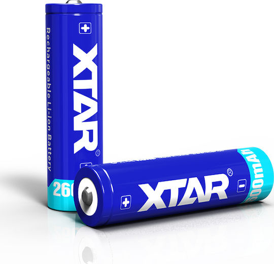 XTAR Επαναφορτιζόμενη Μπαταρία 18650 Li-ion 2600mAh 3.7V 1τμχ