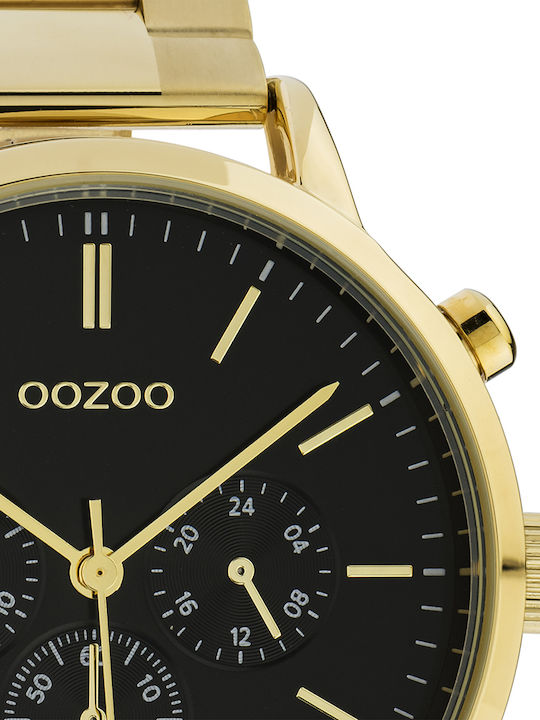 Oozoo Timepieces Men's Watch 42mm Chronograph Battery Gold