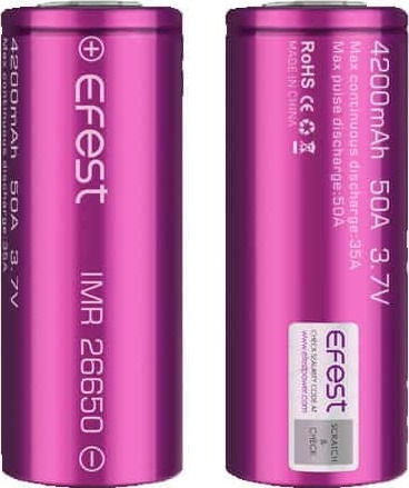 Efest Baterie Reîncărcabilă 26650 Li-ion 4200mAh 3.7V 1buc