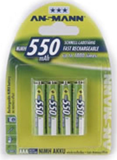 Ansmann Rechargeable Battery AAA Ni-MH 550mAh 1.2V 4pcs