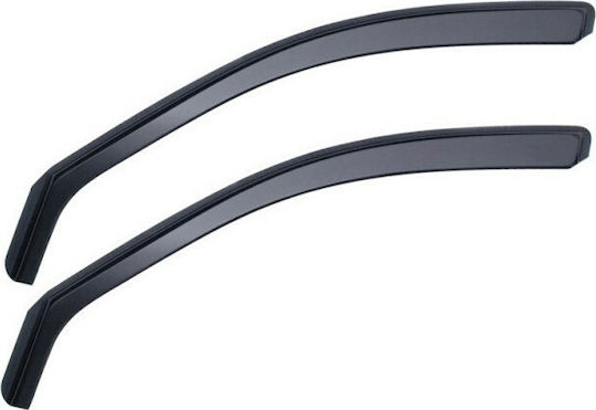 Heko Set of Windbreakers Front Car Dark Fime for Renault Clio IV 5D 2012 2pcs