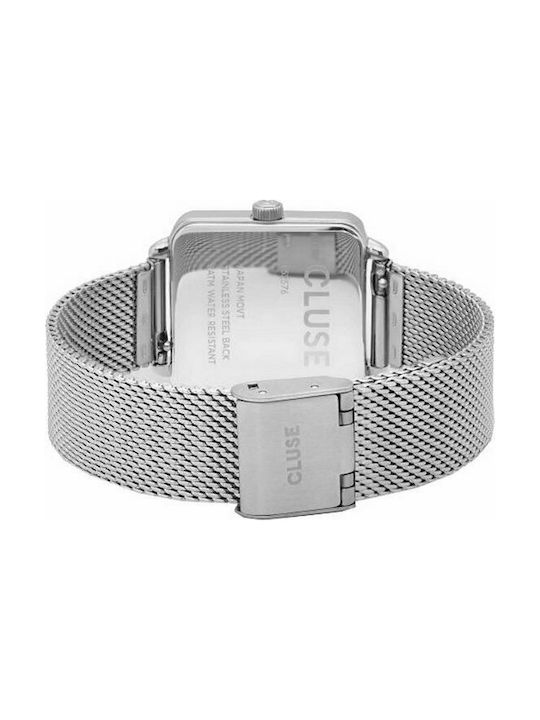 Cluse La Tetragone Women's Watch with Silver Metal Bracelet