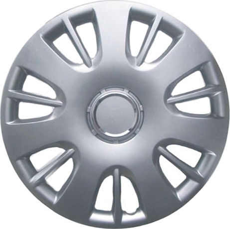 Croatia Cover Car Hubcap Set Open Corsa D with Opel Emblem 15" 4pcs Silver