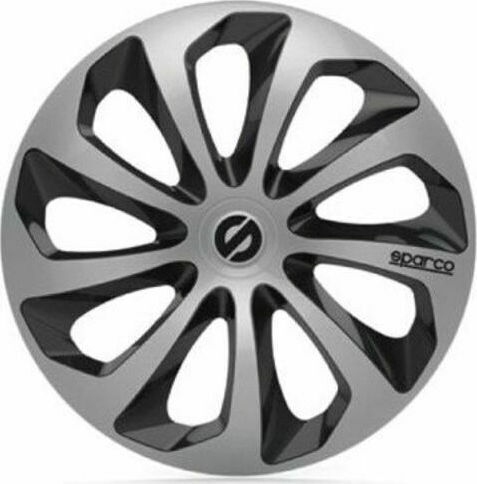 Sparco Комплект тапи за колела на автомобил Sicilia Pro 4бр 16" Сребрист