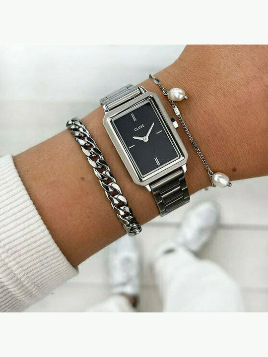 Cluse Boho Chic Petite Women's Watch with Silver Metal Bracelet
