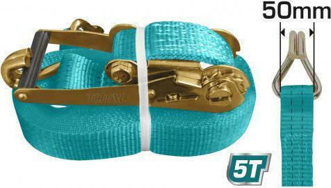Total Car Luggage Strap with Ratchet για Ρυμούλκηση έως 5 Τόνων 1000x5cm