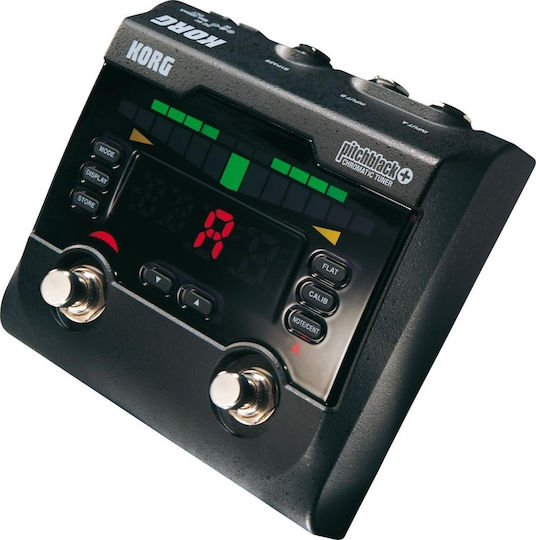 Korg PitchBlack+ PB02 Pedals Tuner Electric Guitar, Electric Bass and Electroacoustic Instruments