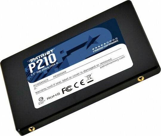 Patriot P210 SSD 256GB Type 2.5'' with SATA III Connection P210S256G25