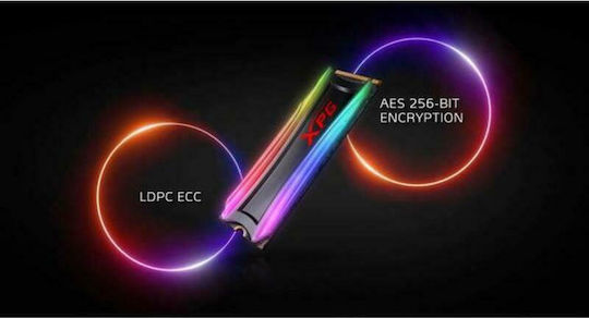 Adata XPG Spectrix S40G RGB SSD 256GB M.2 NVMe PCI Express 3.0 AS40G-256GT-C