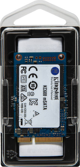 Kingston KC600 SSD 512GB mSATA Type with SATA III Connection SKC600MS/512G