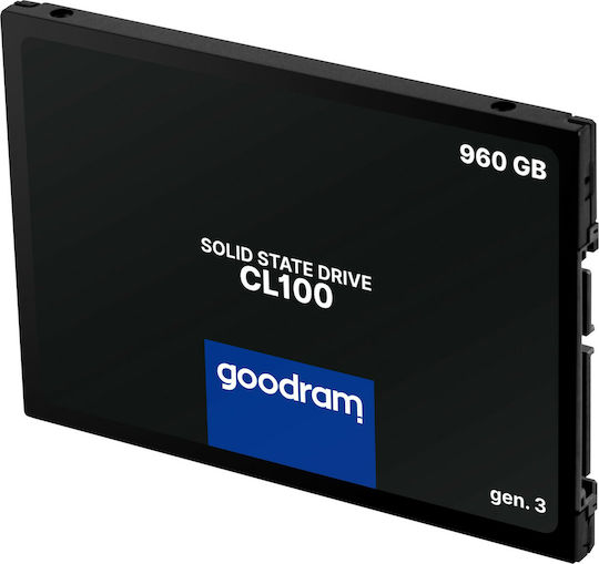 GoodRAM CL100 Gen.3 SSD 960GB Tip 2.5'' Cu Conexiune SATA III SSDPR-CL100-960-G3