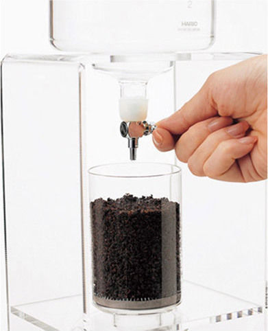 Hario WDC-6 Ice Drip Brewer Klar mit Gesamtproduktion von 6 Tassen