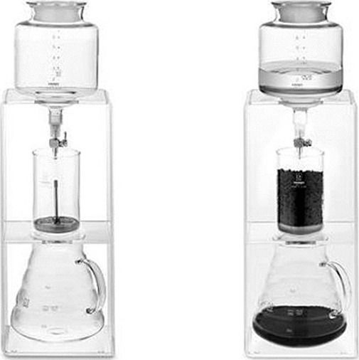 Hario WDC-6 Ice Drip Brewer Klar mit Gesamtproduktion von 6 Tassen