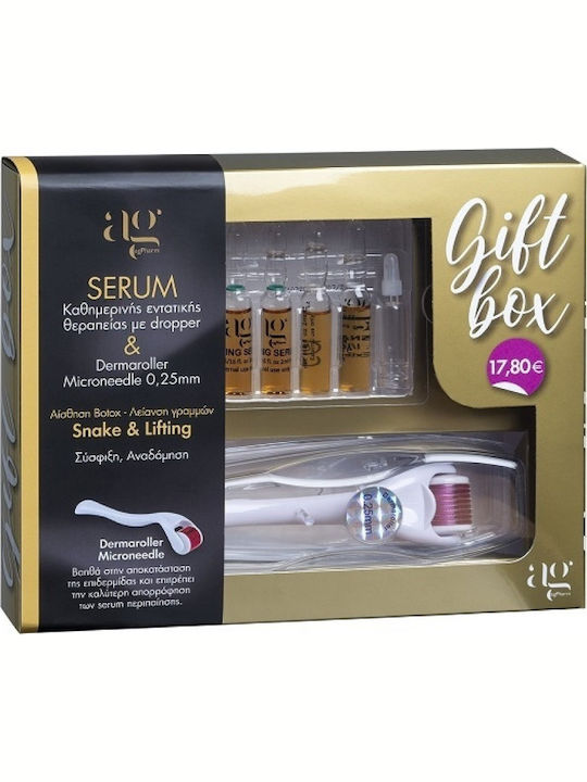 Box Snake Serum, Lifting Serum 7 Derma Roller Hautpflegeset für Festigung 6Stück