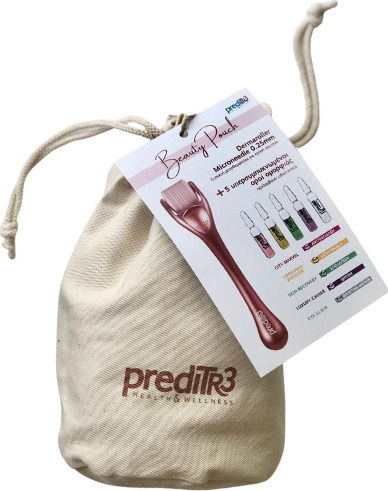 Preditr3 Beauty Pouch Σετ Περιποίησης για Ενυδάτωση Dermaroller Microneedle & 5 Οροί Ομορφιάς